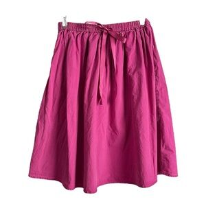 Junee Jr Vibrant Pink Knee Length Skirt with Tie Waist Detail Girls 12